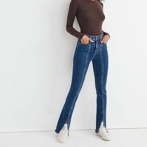 Madewell skinny flare seamed jean roadtripper style